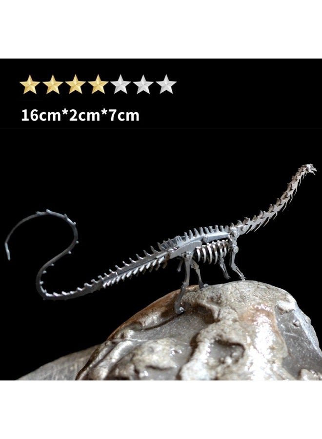 Steel Warcraft 3D Metal Jigsaw Puzzle Assembled Model Stall Adult Children Handmade DIY Gift Educational Toys-Color:【Liang Long】 Diy/finished Product Please Note - Image 1